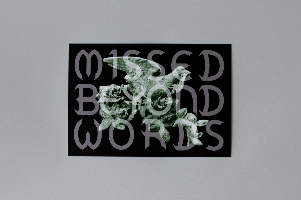 Missed Beyond Words – Burials Keepsake Card