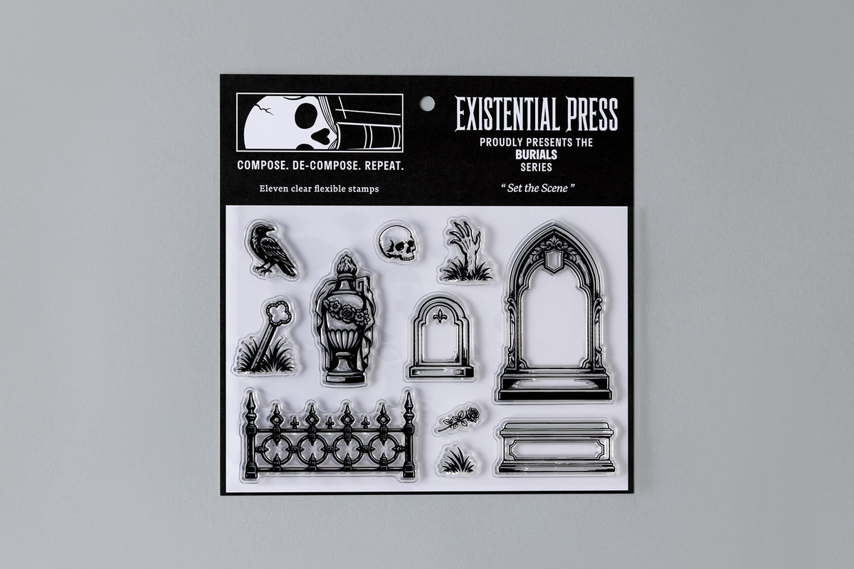Set the Scene – Burials Clear Stamp Set