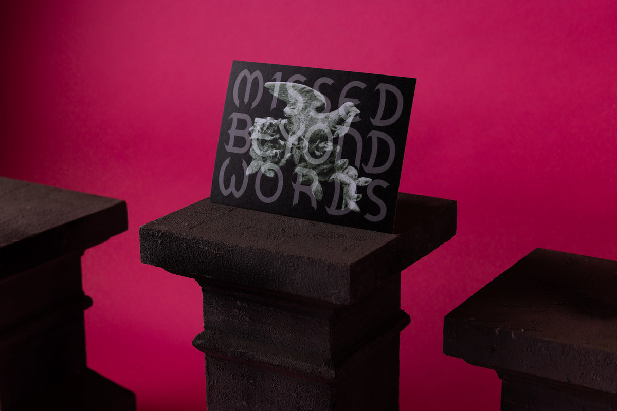 Missed Beyond Words – Burials Keepsake Card